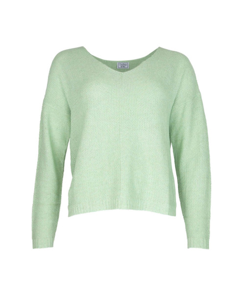 Pull TANZANIE en lurex col V manches longues - Menthe - C'est Beau la Vie Pull TANZANIE en lurex col V manches longues - Menthe - C'est Beau la Vie