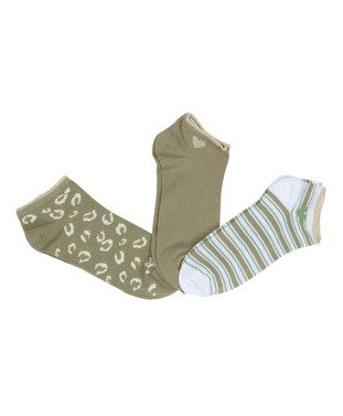 Coffret chaussettes KIWI lot de 3 paires fantaisie - Feuille - C'est Beau la Vie