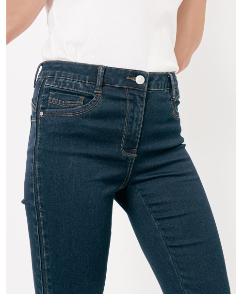 Jean MATHILDE slim power stretch bouton métal - Brut - C'est Beau la Vie