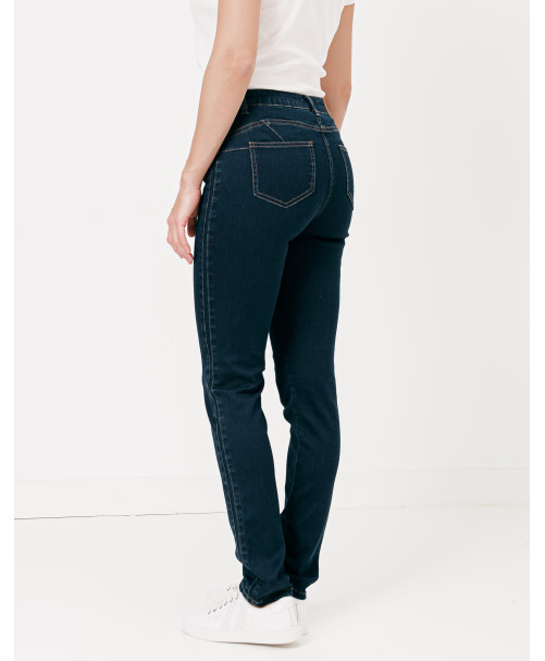 Jean MATHILDE slim power stretch bouton métal - Brut - C'est Beau la Vie