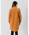 Robe ARNAUD  - Robe chemise en  velours fermeture boutons corne -  Rustic caramel - C'est Beau la Vie
