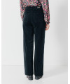 Pantalon PAULINE - Pantalon large en velours côtelé -  Noir - C'est Beau la Vie