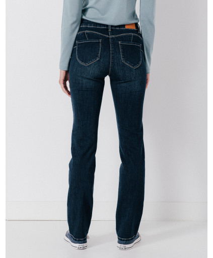 Jean MARIE coupe droite push-up bouton métal - Brut - C'est Beau la Vie