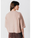 Pull ERES - Pull uni manches 3/4 col rond -  Graîne rosé - C'est Beau la Vie
