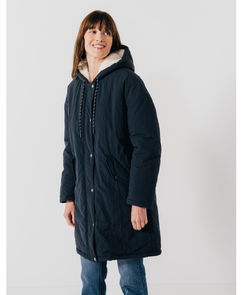Parka PERLE - Parka longue manches longues à capuche -  Marine - C'est Beau la Vie
