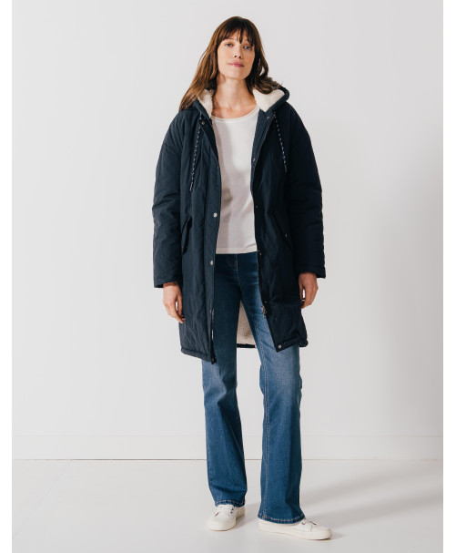 Parka PERLE - Parka longue manches longues à capuche -  Marine - C'est Beau la Vie