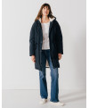 Parka PERLE - Parka longue manches longues à capuche -  Marine - C'est Beau la Vie