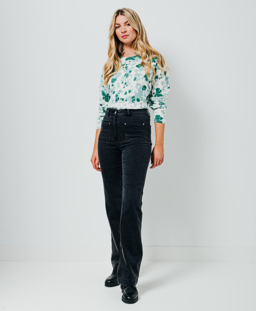 Jean PLUME - Jean coupe bootcut poches plaquées  -  Noir - C'est Beau la Vie