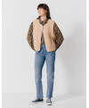 Gilet CÔME - Gilet boulette sans manches boutons pression col rond -  Crème brulée - C'est Beau la Vie