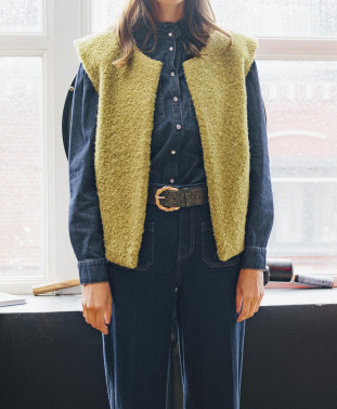 Ceinture CHICAGO - Ceinture large paillettée -  Dark olive - C'est Beau la Vie