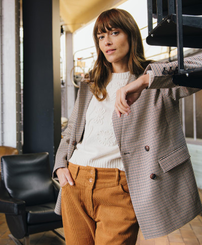 Pantalon EDDY -  Pantalon coupe slouchy en velours -  Rustic caramel - C'est Beau la Vie