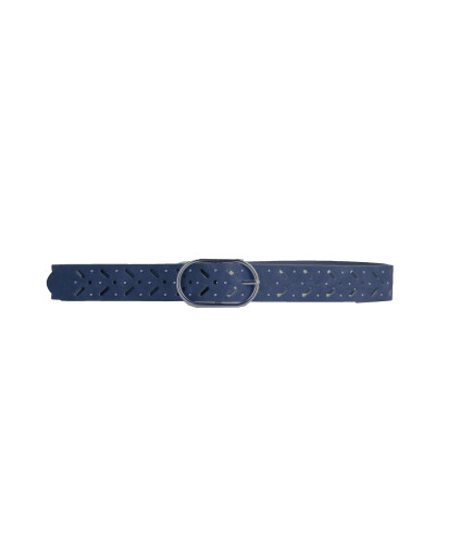Ceinture BRIGHTON - Ceinture perforée et clous -  Marine - C'est Beau la Vie