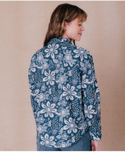 Chemise SUZETTE - Blue dark  | C'est Beau la Vie