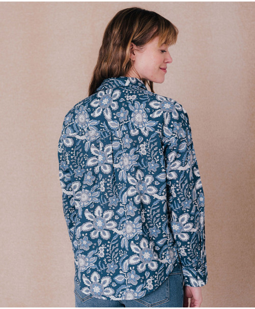 Chemise SUZETTE - Blue dark  | C'est Beau la Vie