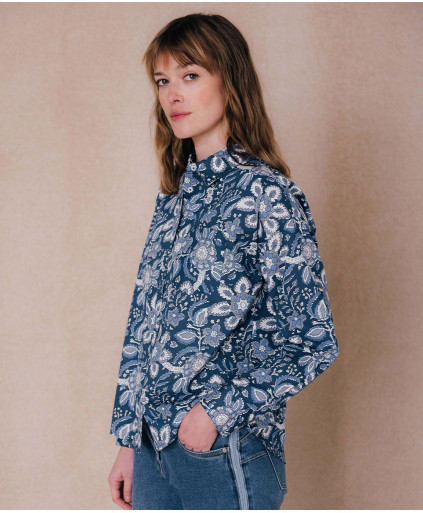 Chemise SUZETTE - Blue dark  | C'est Beau la Vie