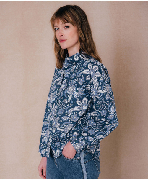 Chemise SUZETTE - Blue dark  | C'est Beau la Vie