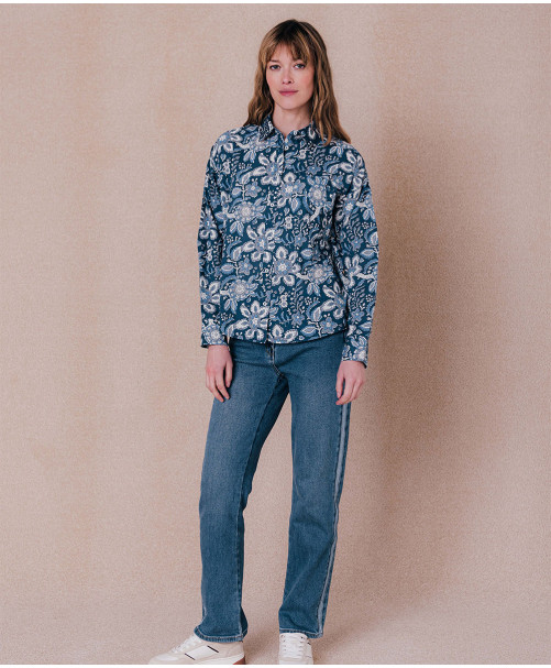 Chemise SUZETTE - Blue dark  | C'est Beau la Vie