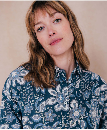 Chemise SUZETTE - Blue dark  | C'est Beau la Vie