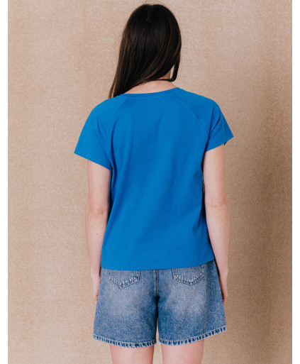 Tee-shirt MAHEE - Bleu exotic  | C'est Beau la Vie