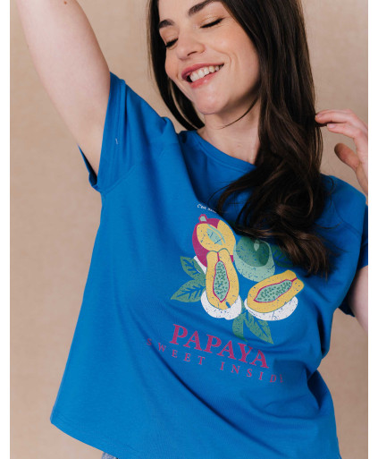 Tee-shirt MAHEE - Bleu exotic  | C'est Beau la Vie