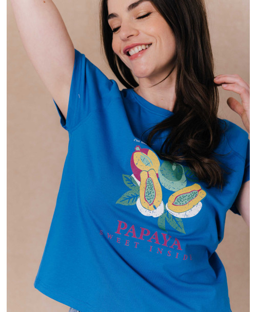 Tee-shirt MAHEE - Bleu exotic  | C'est Beau la Vie