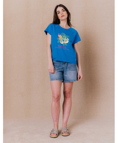 Tee-shirt MAHEE - Bleu exotic  | C'est Beau la Vie