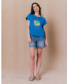 Tee-shirt MAHEE - Bleu exotic