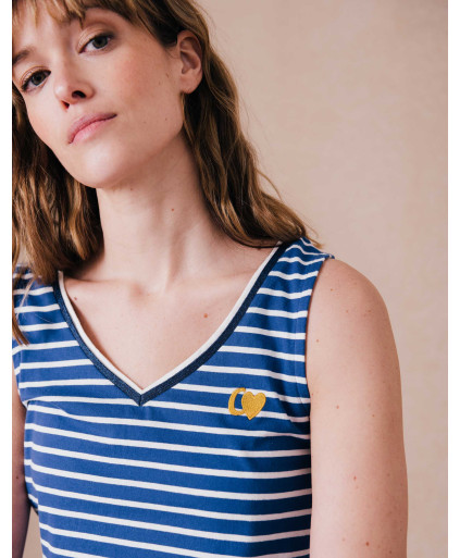 Débardeur MARINE - Bleu de travail  | C'est Beau la Vie