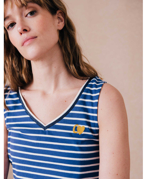 Débardeur MARINE - Bleu de travail  | C'est Beau la Vie