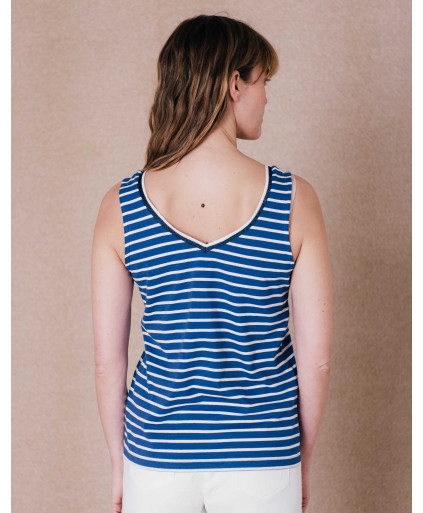 Débardeur MARINE - Bleu de travail  | C'est Beau la Vie