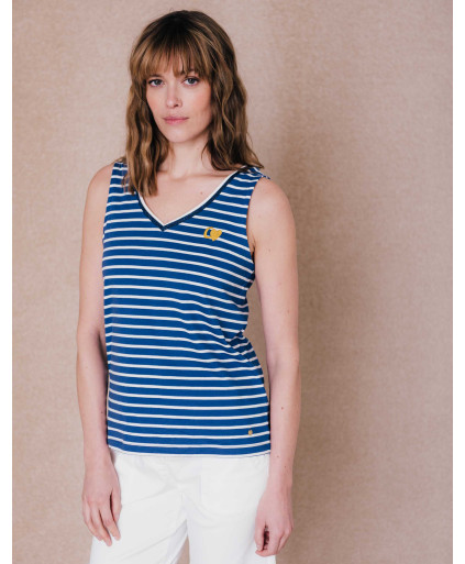 Débardeur MARINE - Bleu de travail  | C'est Beau la Vie