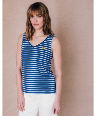 Débardeur MARINE - Bleu de travail  | C'est Beau la Vie