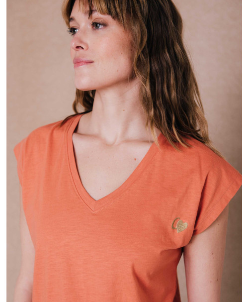 Tee-shirt ESMEE - Argile | C'est Beau la Vie