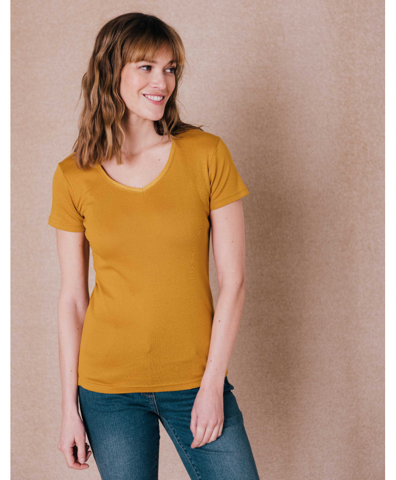 Tee-shirt EVE - Ocre | C'est Beau la Vie
