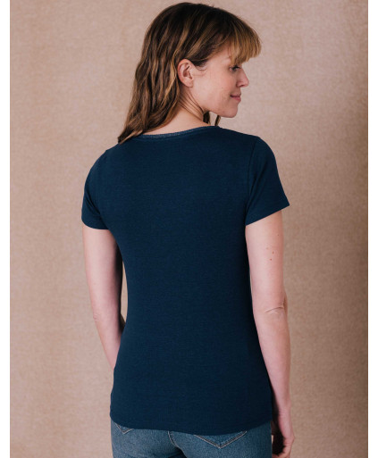 Tee-shirt EVE - Blue dark  | C'est Beau la Vie