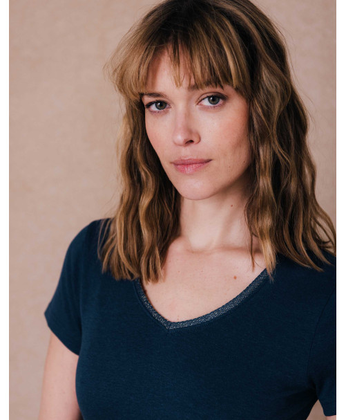 Tee-shirt EVE - Blue dark  | C'est Beau la Vie