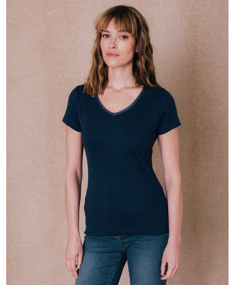 Tee-shirt EVE - Blue dark  | C'est Beau la Vie