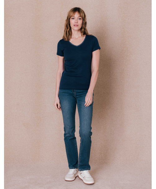 Tee-shirt EVE - Blue dark  | C'est Beau la Vie