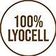 Produit composé en 100% lyocell