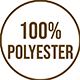 Produit composé en 100% polyester