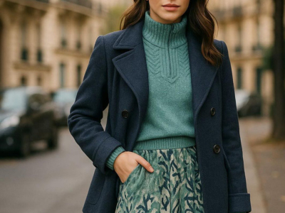 Avec quelles couleurs porter avec du vert de gris cet automne-hiver 2026 ? 